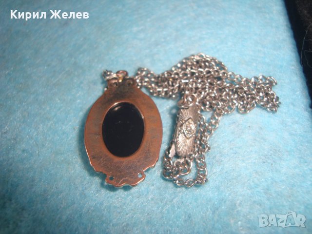 КАМЕЯ СТАР ВИКТОРИАНСКИ ПЕНДАНТ АНГЛИЯ ПОСРЕБРЕН МЕДЕН МАЙСТОРСКА ИЗРАБОТКА ВИНТИДЖ БИЖУ 26919, снимка 6 - Антикварни и старинни предмети - 34895423