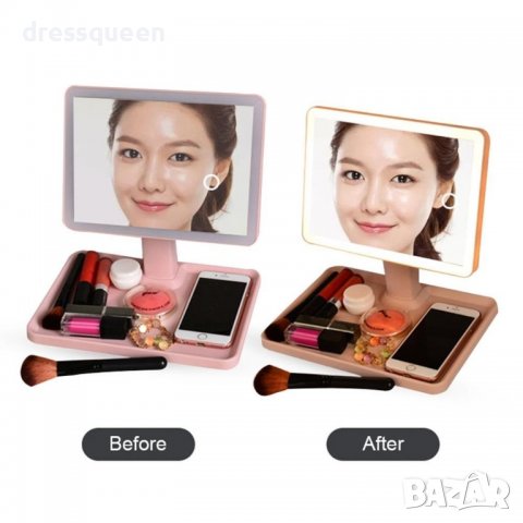 2235 преносимо огледало с LED осветление и сензорен бутон, снимка 7 - Други - 37448437