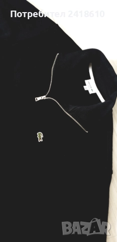 Lacoste Classic Fit Cotton Knit  3/ 4 Cip Size / 8 - 3XL НОВО! ОРИГИНАЛ! Мъжка Блуза с 3/4 Цип