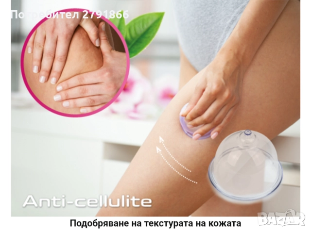 Prorelax вакуумен масажор SENSITIVE антицелулитен масаж с 3 вендузи регулируема мощност акумулаторен, снимка 9 - Други - 52019967