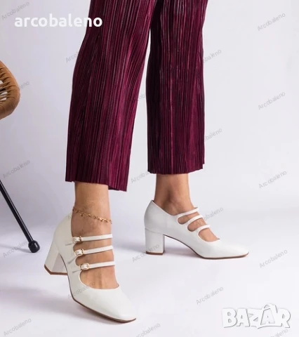 Дамски обувки на висок ток с декоративни катарами Izida, 3цвята , снимка 9 - Дамски елегантни обувки - 50500438