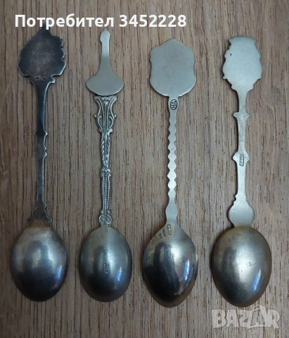 лъжички за колекционери 4 броя , снимка 5 - Антикварни и старинни предмети - 52458924