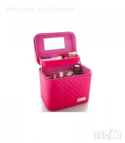 КОЗМЕТИЧЕН КУФАР С ОТДЕЛЕНИЕ ЗА ЧЕТКИ И УДОБНА ДРЪЖКА - код 2164, снимка 9 - Куфари - 34207497