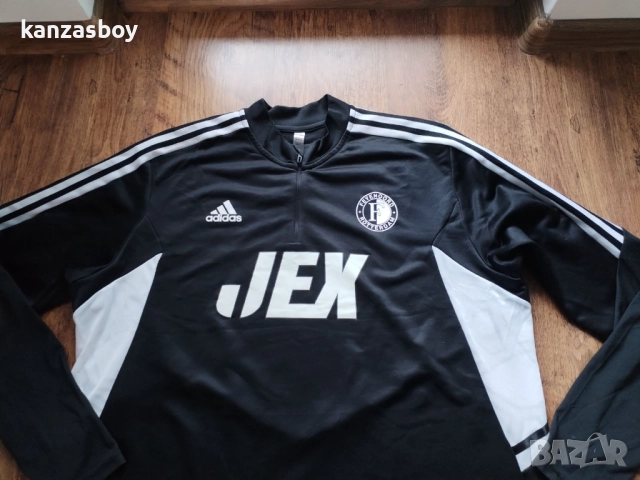 ADIDAS feyenoord 2020-21 track jacket - мъжка футболна блуза 2ХЛ , снимка 2 - Спортни дрехи, екипи - 52919195