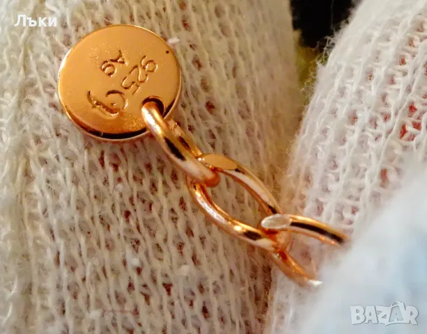 Марково сребърно колие 925,гривна,розово злато. , снимка 5 - Колиета, медальони, синджири - 47293705