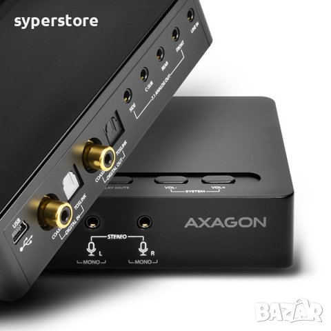 Звукова карта на USB Axagon ADA-71 - Пълноценен съраунд звук Sound Box external 7.1-channel, снимка 4 - Други - 36816464