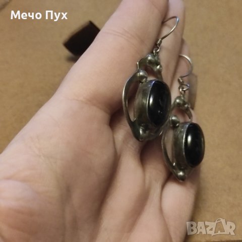 Сребърни обеци (129), снимка 5 - Обеци - 44265220