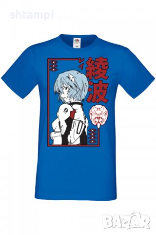 Мъжка тениска Neon Genesis Evangelion Rei Ayanami,Анимация,игра,Празник,Повод, снимка 4 - Тениски - 37950954
