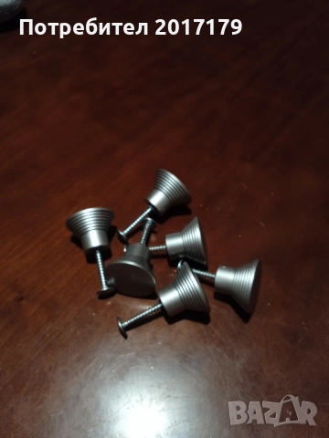 мебелни дръжки пластмаса имитация на  алуминий 6 бр, снимка 2 - Други - 52590002