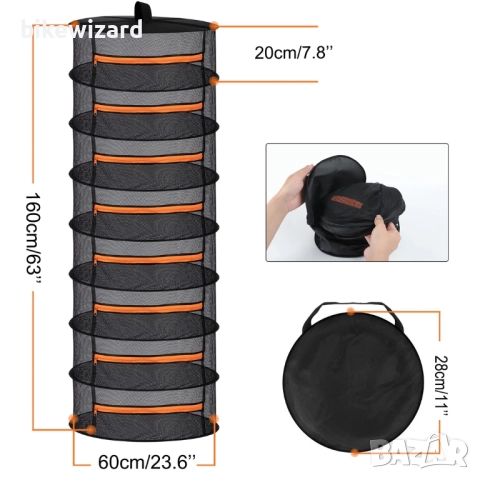 Desy & Feeci 8-слойна мрежеста поставка за сушене на билки НОВО, снимка 1