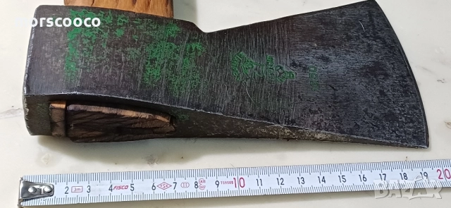 Рядък немски топор -"wörder & pandel"- 1250гр. - Garantie , снимка 4 - Антикварни и старинни предмети - 52338730