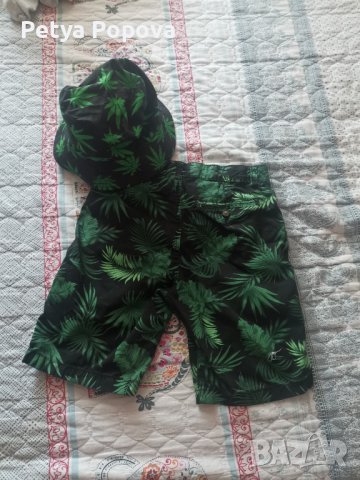 Къси панталонки за момче с шапка, снимка 2 - Детски къси панталони - 40617117