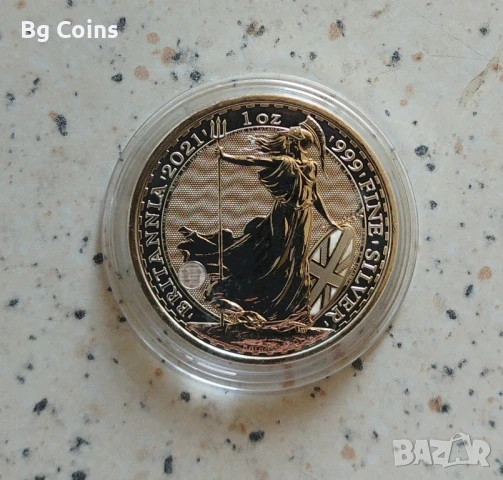 Сребро 1 OZ 2021 Британия 