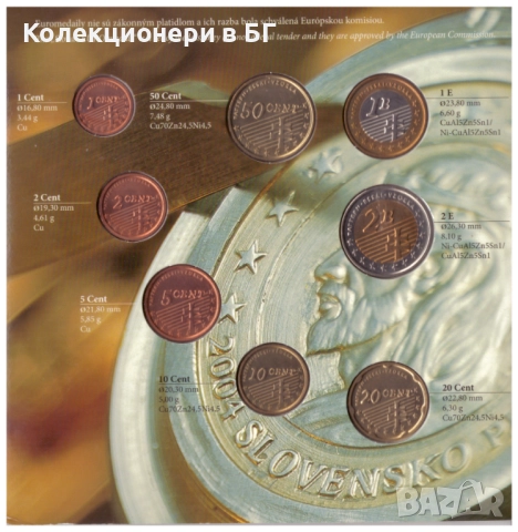 ДВОЕН СЕТ С ТРИНАДЕСТ МОНЕТИ - СЛОВАКИЯ /виж описанието/, снимка 9 - Нумизматика и бонистика - 52859012