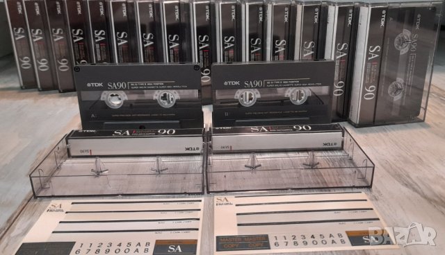 TDK SA 90 хромни аудио касети с чисти обложки с етикети, снимка 2 - Аудио касети - 42883438