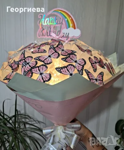 💥🎀ЗАПОВЯДАЙТЕ‼️Луксозни светещи букети✨️ 🦋DESS🦋✨️, снимка 9 - Изкуствени цветя - 48752422