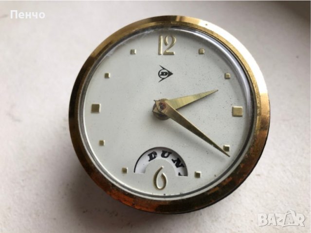 стар рекламен часовник "DUNLOP" - WEST GERMANY, снимка 2 - Антикварни и старинни предмети - 39293360