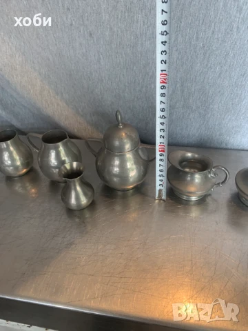  лот съдове  калаени изделия,  , снимка 5 - Антикварни и старинни предмети - 51421507