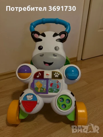 Проходилка уокър Зебра - Fisher Price, снимка 2 - Проходилки - 50452555
