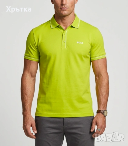 Hugo Boss Paule - Оригинална мъжка тениска с яка