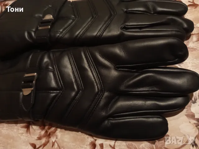 Винтидж Мъжки Дълги Кожени Ръкавици Нови , снимка 14 - Ръкавици - 47817372