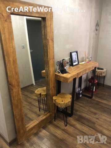 Огледало Рустик стил огледало за коридор,баня,стена ГИГАНТСКО ОГЛЕДАЛО, снимка 2 - Огледала - 32127926