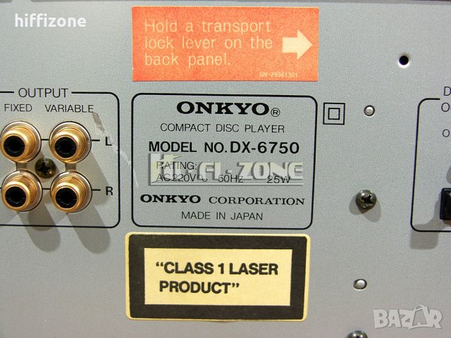 CD PLAYER  Onkyo dx-6750 , снимка 8 - Декове - 42399859