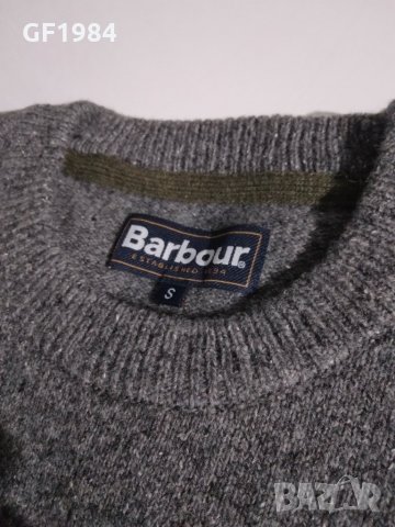 Barbour - мъжки пуловер, размер  S, снимка 2 - Пуловери - 27544259