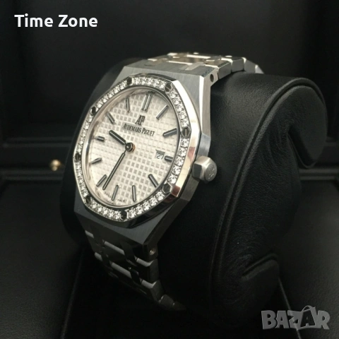 Audemars Piguet Royal Oak 33mm Steel White Diamond Дамски Различни Цветове, снимка 5 - Дамски - 54047406