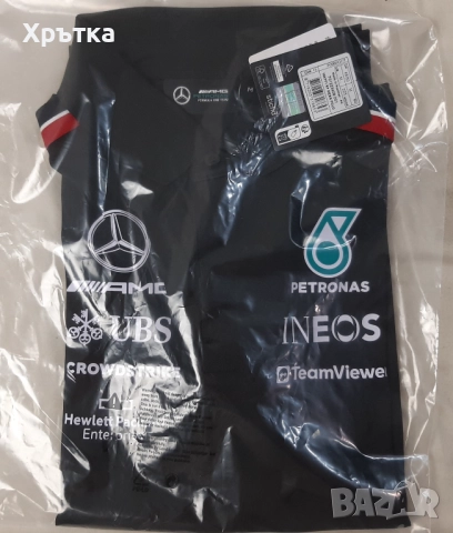 Mercedes AMG F1 Team Polo - Оригинална мъжка тениска с яка, снимка 15 - Тениски - 52939042