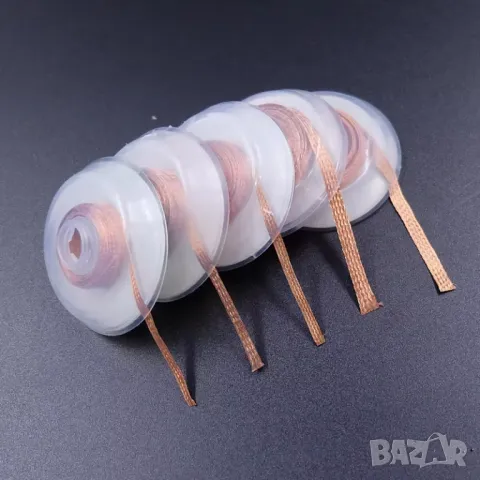 Разпояваща плетена лента (за премахване на припой) 2 мм 1,5 м, снимка 2 - Друга електроника - 48068633