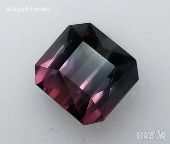 Уникален многоцветен турмалин абсолютно чист 4.55кт.! Сертифициран! Нов! , снимка 9 - Други - 51939550