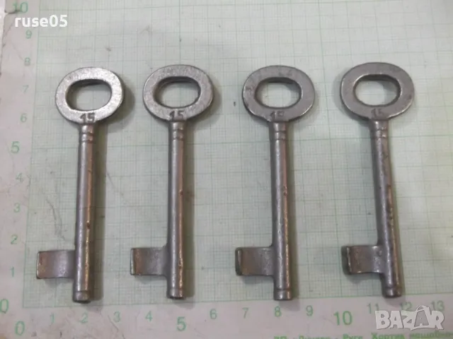 Лот от 4 бр. ключа за брава - 1