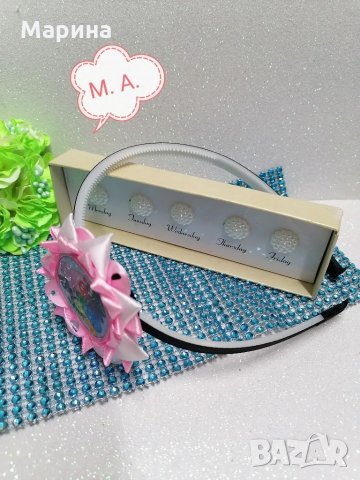 Аксесоари за коса с панделка на Барбароните, снимка 7 - Шноли, диадеми, ленти - 35064433