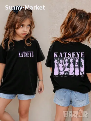 Детска тениска KATSEYE K POP BTS детски тениски, снимка 4 - Детски тениски и потници - 55746456