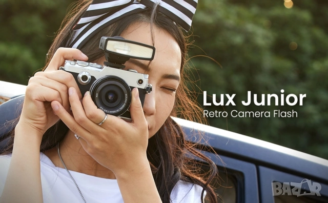 Светкавица Godox Lux Junior Retro Camera Flash, снимка 11 - Светкавици, студийно осветление - 52218931