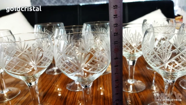 ретро стъклени чаши , снимка 5 - Антикварни и старинни предмети - 20064449