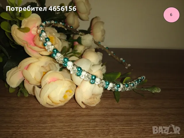 Диадеми с перли и кристали 4 €, снимка 6 - Аксесоари за коса - 56543709