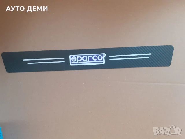 ТОП Цена за 5 броя стикери за прагове и задна броня с лого SPARCO Спарко