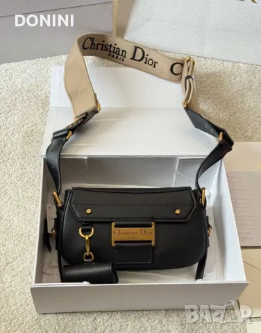 Christian Dior Дамска чанта, кожа, снимка 4 - Чанти - 56377968