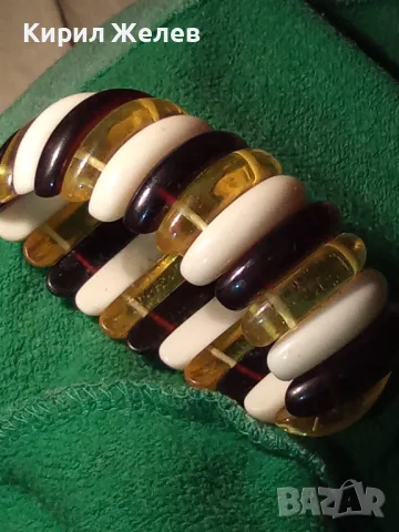 ПРЕКРАСНА РАЗТЕГЛИВА ВИНТИДЖ АРТ КЕХЛИБАРЕНА ГРИВНА от ТОПЕН / ПРЕСОВАН БАЛТИЙСКИ КЕХЛИБАР 38153, снимка 11 - Гривни - 47198796