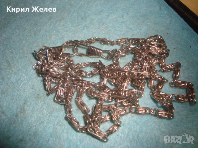 ЗДРАВА СТОМАНЕНА ВЕРИЖКА КЮСТЕК РЕТРО ВИНТИДЖ ПЛЕТКА 70331, снимка 5 - Колиета, медальони, синджири - 35319486