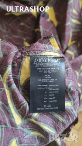 Antony Morato M size Мъжка риза с къс ръкав, снимка 4 - Ризи - 39661608