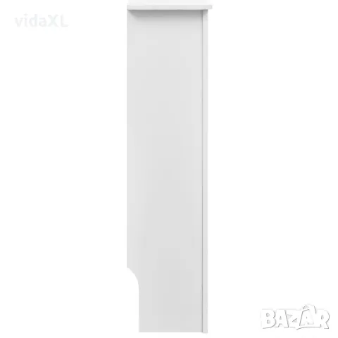 vidaXL Паравани за радиатори, 2 бр, бели, MDF, 112 см(SKU:276003), снимка 1 - Паравани - 48138042