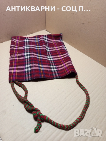 Соц Стара Ръчно Тъкана Овчарка Торба Чанта. , снимка 4 - Антикварни и старинни предмети - 52381568