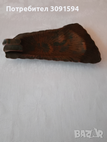 Стар битов пепелник от мед, снимка 4 - Антикварни и старинни предмети - 44598257