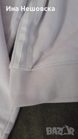 Светлорозова блуза Adidas, снимка 3 - Блузи с дълъг ръкав и пуловери - 52849545