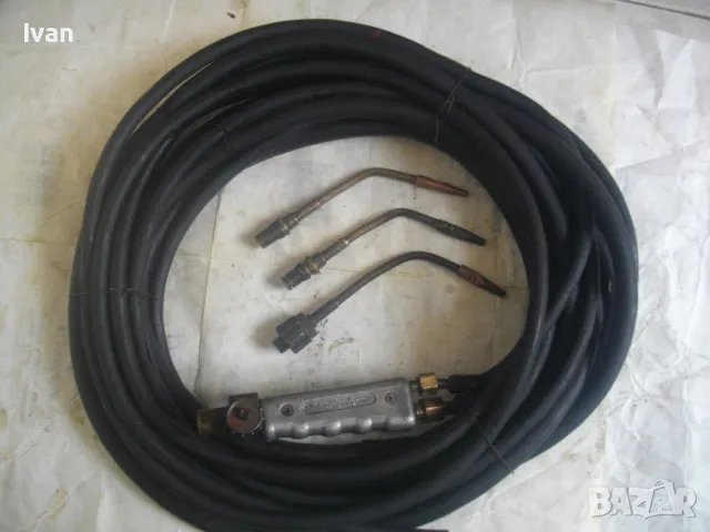 КРАКРА Българска ОКСИЖЕННА ГОРЕЛКА ЗА ГАЗО-ПЛАМЪЧНО РЯЗАНЕ ЗАВАРЯВАНЕ с 10 метра български маркучи , снимка 12 - Други инструменти - 47547835