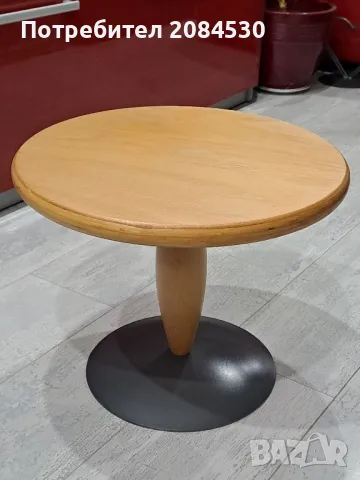 Помощна маса дърво и стомана/Австрия , снимка 2 - Маси - 48950321