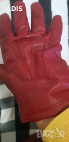 Червени мъжки ръкавици /ест кожа /Club Argentino / M /made in Italy/разпродава, снимка 8 - Екипировка - 38443874